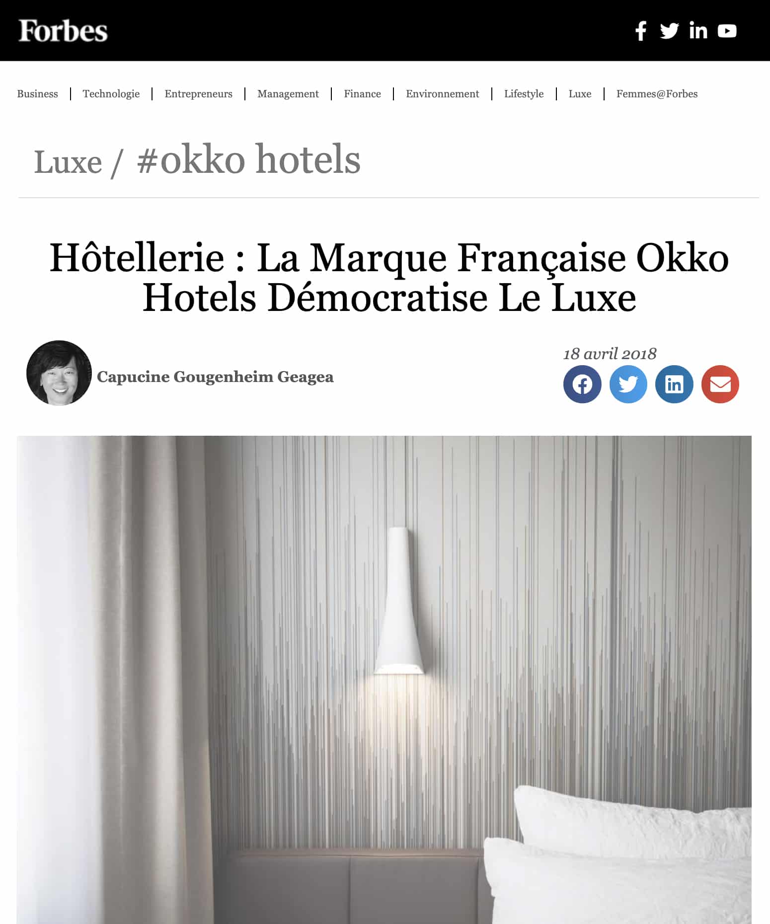 Forbes Hotellerie La Marque Francaise Okko Hotels Democratise Le Luxe