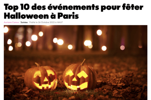 Le Bonbon Top 10 des evenements pour feter Halloween a Paris