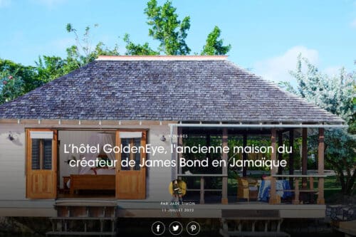 Vogue Lhotel GoldenEye lancienne maison du createur de James Bond en Jamaique